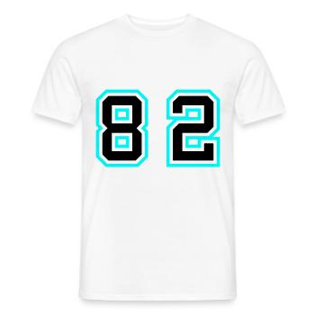 82 Symbole numérique - T-shirt homme - blanc - Devant - AI Model Male 178 dark (178cm)