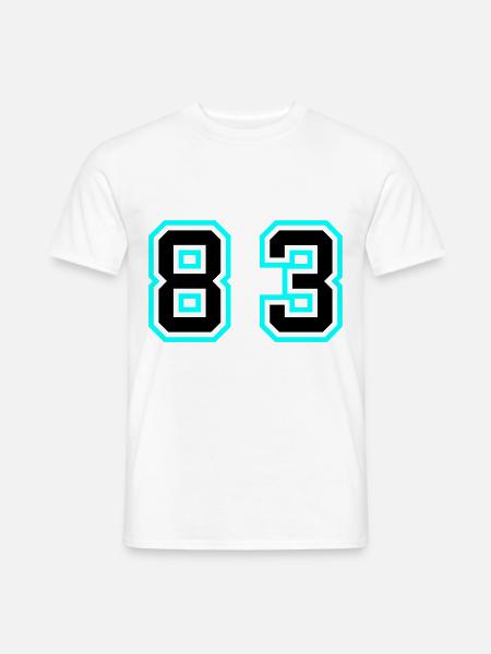 83 Symbole numérique - T-shirt homme - blanc