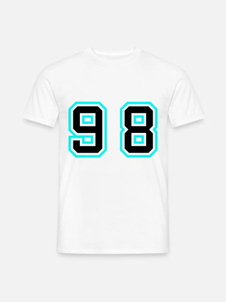 98 Symbole numérique - T-shirt homme - blanc