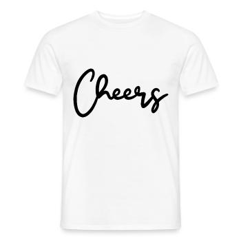 Vive le toast - T-shirt homme - blanc - Devant - AI Model Male 178 dark (178cm)