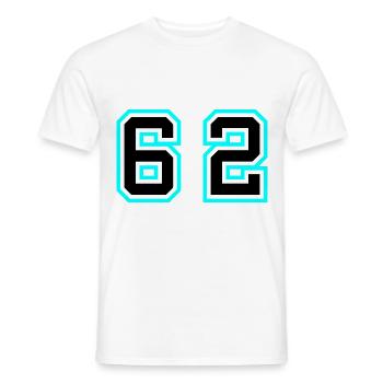 62 Symbole numérique - T-shirt homme - blanc - Devant - AI Model Male 178 dark (178cm)