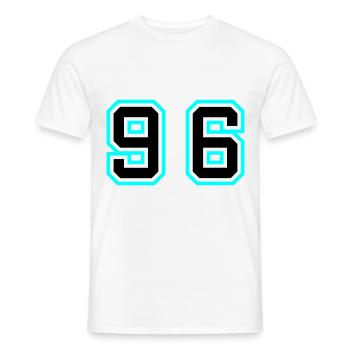 96 Symbole numérique - T-shirt homme - blanc - Devant - AI Model Male 178 dark (178cm)