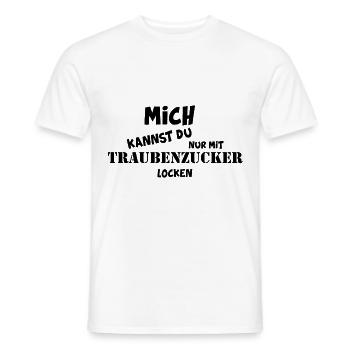 Diabetes Traubenzucker Geschenk Zucker - Männer T-Shirt - Weiß - Vorne - AI Model Male 178 dark (178cm)