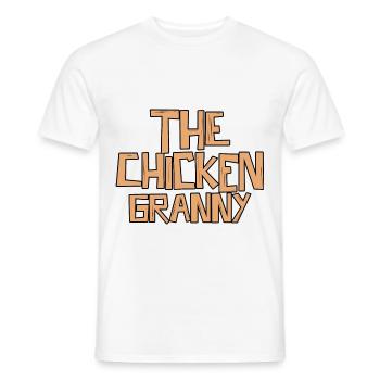 The Chicken Granny 3 - Männer T-Shirt - Weiß - Vorne - AI Model Male 178 dark (178cm)