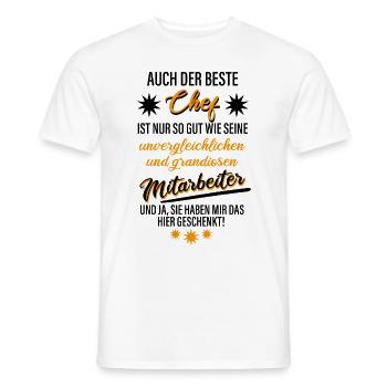 Der Beste Chef Der Welt - Männer T-Shirt - Weiß - Vorne - AI Model Male 178 dark (178cm)