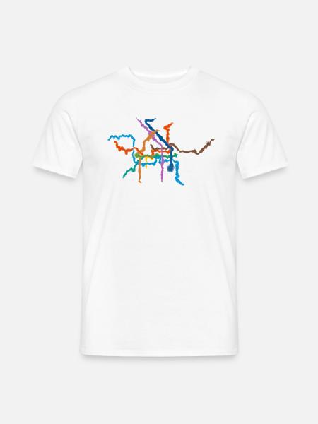 Netzplan Berlin - Männer T-Shirt - Weiß