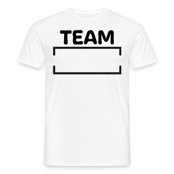 Team Sample Frame - Men's T-Shirt - white - Front - AI Model Male 178 dark (178cm)