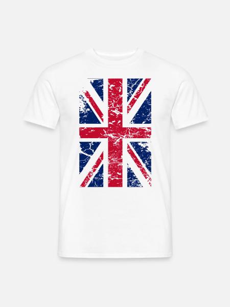 Union Jack - Union Flag - Männer T-Shirt - Weiß