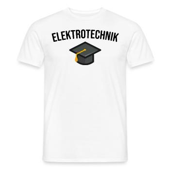 Elektrotechnik Studium Ausbildung - Männer T-Shirt - Weiß - Vorne - AI Model Male 178 dark (178cm)