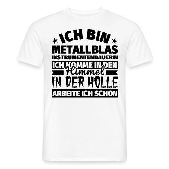 Metallblasinstrumentenbauerin Geschenk lustig Himm - Männer T-Shirt - Weiß - Vorne - AI Model Male 178 dark (178cm)