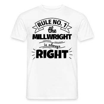 MILLWRIGHT lustiges Geschenk - Männer T-Shirt - Weiß - Vorne - AI Model Male 178 dark (178cm)