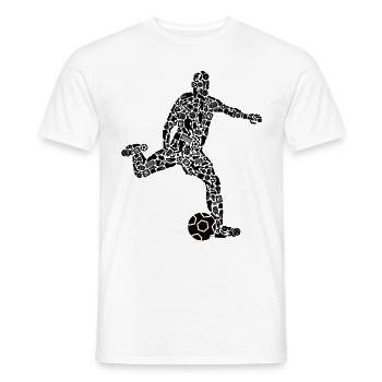 Fußballer Symbole Fußballspieler Jungen Fußball - Männer T-Shirt - Weiß - Vorne - AI Model Male 178 dark (178cm)