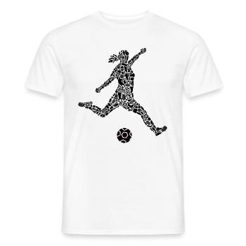Soccer Player Symbols Soccer Soccer Player - Men's T-Shirt - white - Front - AI Model Male 178 dark (178cm)