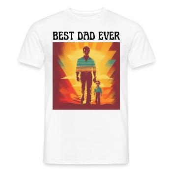 Geschenk Vater Geburtstag Geschenke - Männer T-Shirt - Weiß - Vorne - AI Model Male 178 dark (178cm)
