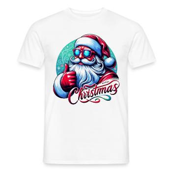 Joyeux Noël Père Noël - T-shirt homme - blanc - Devant - AI Model Male 178 dark (178cm)
