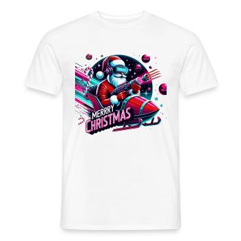 Joyeux Noël Père Noël - T-shirt homme - blanc - Devant - AI Model Male 178 dark (178cm)