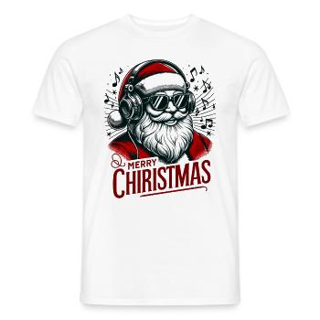 Joyeux Noël Père Noël - T-shirt homme - blanc - Devant - AI Model Male 178 dark (178cm)