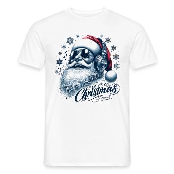 Joyeux Noël Père Noël - T-shirt homme - blanc - Devant - AI Model Male 178 dark (178cm)