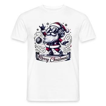 Joyeux Noël Père Noël - T-shirt homme - blanc - Devant - AI Model Male 178 dark (178cm)