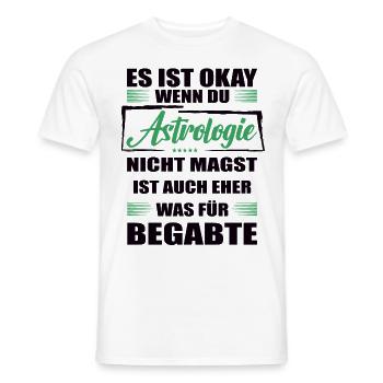 Astrologie Lustiger Spruch für Mann & Frau - Männer T-Shirt - Weiß - Vorne - AI Model Male 178 dark (178cm)