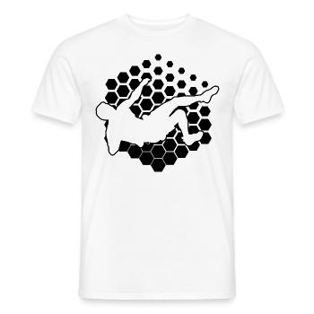 Escalade de bloc hommes Escalade de bloc femmes - T-shirt homme - blanc - Devant - AI Model Male 178 dark (178cm)