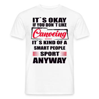 Ce n’est pas grave si vous n’aimez pas le canoë - T-shirt homme - blanc - Devant - AI Model Male 178 dark (178cm)