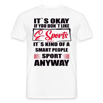 Ce n’est pas grave si vous n’aimez pas les jeux de sports électroniques - T-shirt homme - blanc - Devant - AI Model Male 178 dark (178cm)