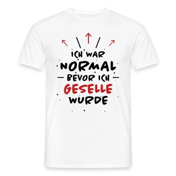 Geselle Spruch Lustiges Gesellenprüfung Geschenk - Männer T-Shirt - Weiß - Vorne - AI Model Male 178 dark (178cm)