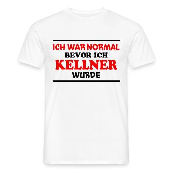 Kellner Spruch Restaurant Lustige Kellner Geschenk - Männer T-Shirt - Weiß - Vorne - AI Model Male 178 dark (178cm)