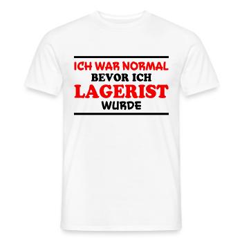 Lagerist Spruch Logistik Lustige Lagerist Geschenk - Männer T-Shirt - Weiß - Vorne - AI Model Male 178 dark (178cm)