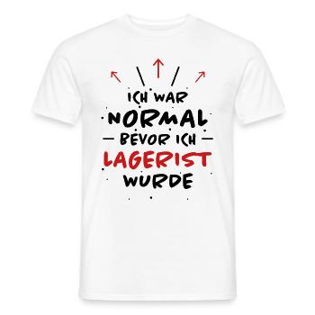 Lagerist Spruch Logistik Lustige Lagerist Geschenk - Männer T-Shirt - Weiß - Vorne - AI Model Male 178 dark (178cm)
