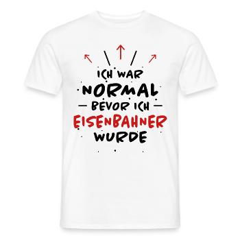 Eisenbahner Spruch Lokführer Eisenbahner Geschenk - Männer T-Shirt - Weiß - Vorne - AI Model Male 178 dark (178cm)