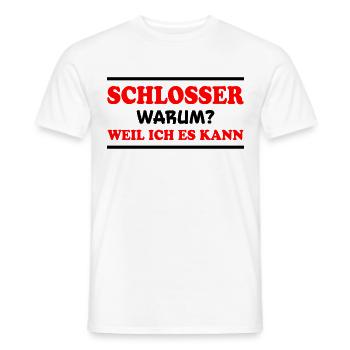 Schlosser Spruch Beruf Lustiges Schlosser Geschenk - Männer T-Shirt - Weiß - Vorne - AI Model Male 178 dark (178cm)