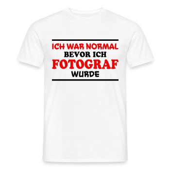 Fotograf Spruch Foto Lustiges Fotograf Geschenk - Männer T-Shirt - Weiß - Vorne - AI Model Male 178 dark (178cm)
