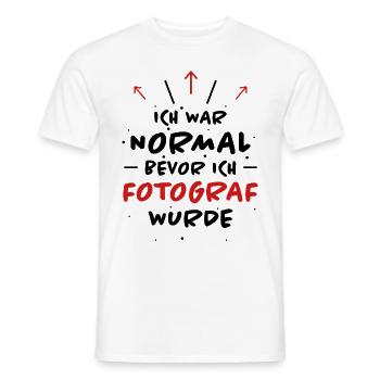 Fotograf Spruch Foto Lustiges Fotograf Geschenk - Männer T-Shirt - Weiß - Vorne - AI Model Male 178 dark (178cm)