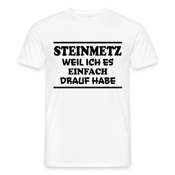 Steinmetz Spruch Beruf Lustiges Steinmetz Geschenk - Männer T-Shirt - Weiß - Vorne - AI Model Male 178 dark (178cm)