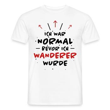 Wanderer Spruch Outdoor Lustiges Wandern Geschenk - Männer T-Shirt - Weiß - Vorne - AI Model Male 178 dark (178cm)