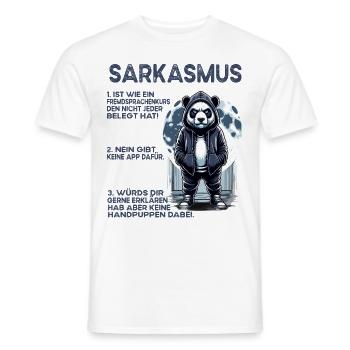 Je déteste les gens grognons du matin au bureau drôle - T-shirt homme - blanc - Devant - AI Model Male 178 dark (178cm)