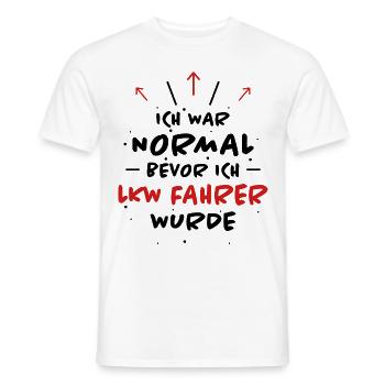 LKW Fahrer Spruch Job Lustiges LKW Fahrer Geschenk - Männer T-Shirt - Weiß - Vorne - AI Model Male 178 dark (178cm)