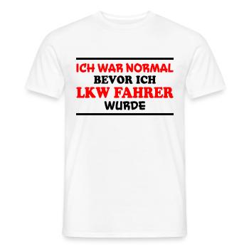 LKW Fahrer Spruch Job Lustiges LKW Fahrer Geschenk - Männer T-Shirt - Weiß - Vorne - AI Model Male 178 dark (178cm)