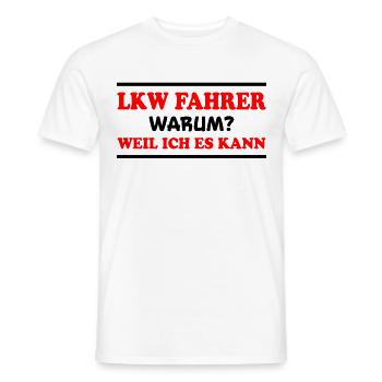 LKW Fahrer Spruch Job Lustiges LKW Fahrer Geschenk - Männer T-Shirt - Weiß - Vorne - AI Model Male 178 dark (178cm)