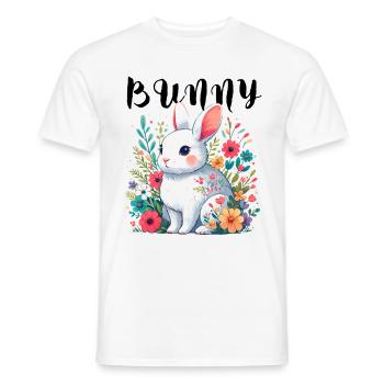 Bunny Bunny Bunny Easter Bunny Easter Spring Child - Men's T-Shirt - white - Front - AI Model Male 178 dark (178cm)