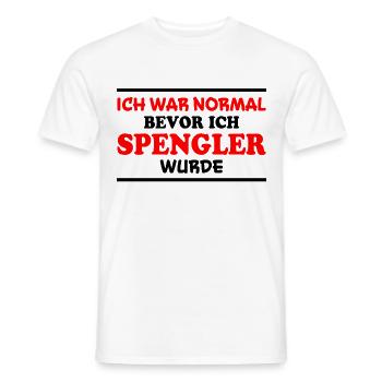 Spengler Spruch Beruf Lustiges Spengler Geschenk - Männer T-Shirt - Weiß - Vorne - AI Model Male 178 dark (178cm)