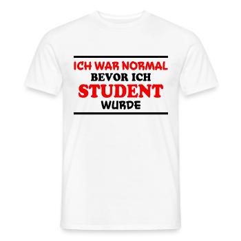 Student Spruch Uni Universität Student Geschenk - Männer T-Shirt - Weiß - Vorne - AI Model Male 178 dark (178cm)
