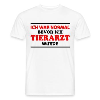 Tierarzt Spruch Beruf Lustiges Tierarzt Geschenk - Männer T-Shirt - Weiß - Vorne - AI Model Male 178 dark (178cm)