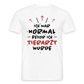 Tierarzt Spruch Beruf Lustiges Tierarzt Geschenk - Männer T-Shirt - Weiß - Vorne - AI Model Male 178 dark (178cm)