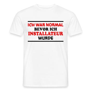Installateur Spruch Heizung Installateur Geschenk - Männer T-Shirt - Weiß - Vorne - AI Model Male 178 dark (178cm)