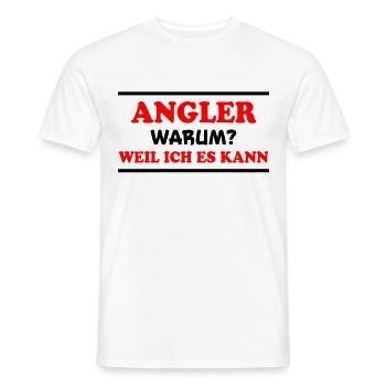 Angler Spruch Fische Angeln Meer Angler Geschenk - Männer T-Shirt - Weiß - Vorne - AI Model Male 178 dark (178cm)