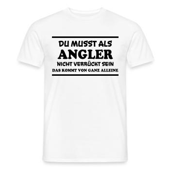 Angler Spruch Fische Angeln Meer Angler Geschenk - Männer T-Shirt - Weiß - Vorne - AI Model Male 178 dark (178cm)