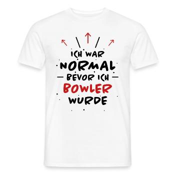 Bowling Spruch Bowlingspieler Witz Bowler Geschenk - Männer T-Shirt - Weiß - Vorne - AI Model Male 178 dark (178cm)
